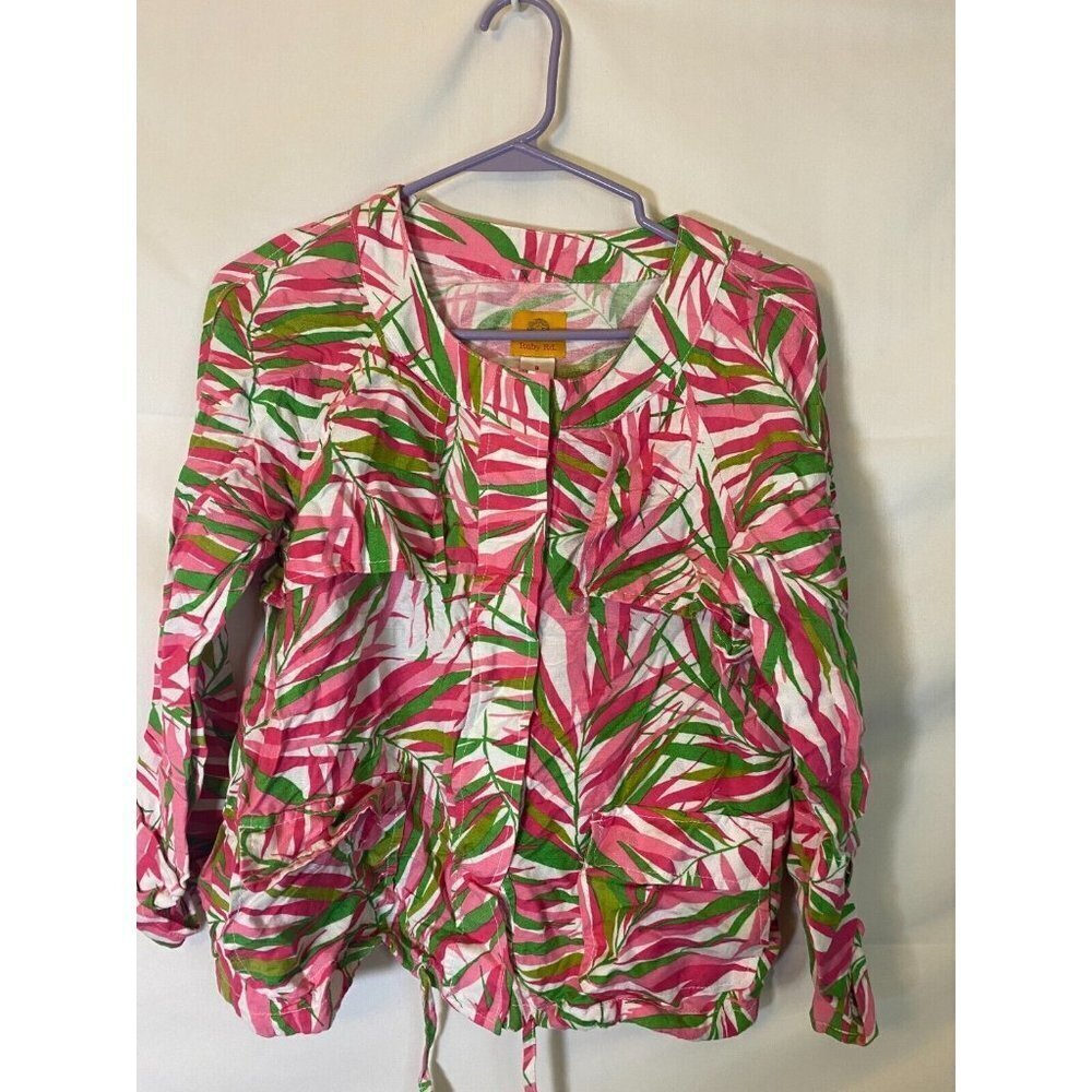 RUBY RD Women’s 8 TOP SHIRT Coastal Granny Whimsical Boho Cottage Hippie Medium